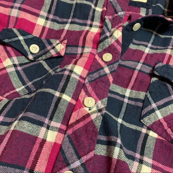 PINK PLAID FLANNEL - Picture 3 of 4